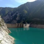 Piva lake and dam