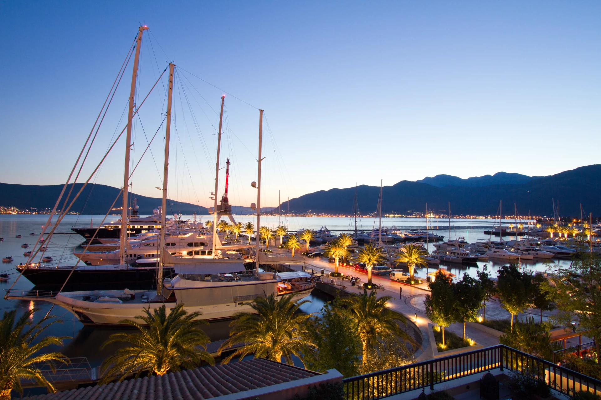 View Toward the Marina from a Quiet Corner of Boka Kotorska