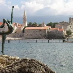 Iconic Ballerina Monument by the Sea – Coastal Landmark in Budva